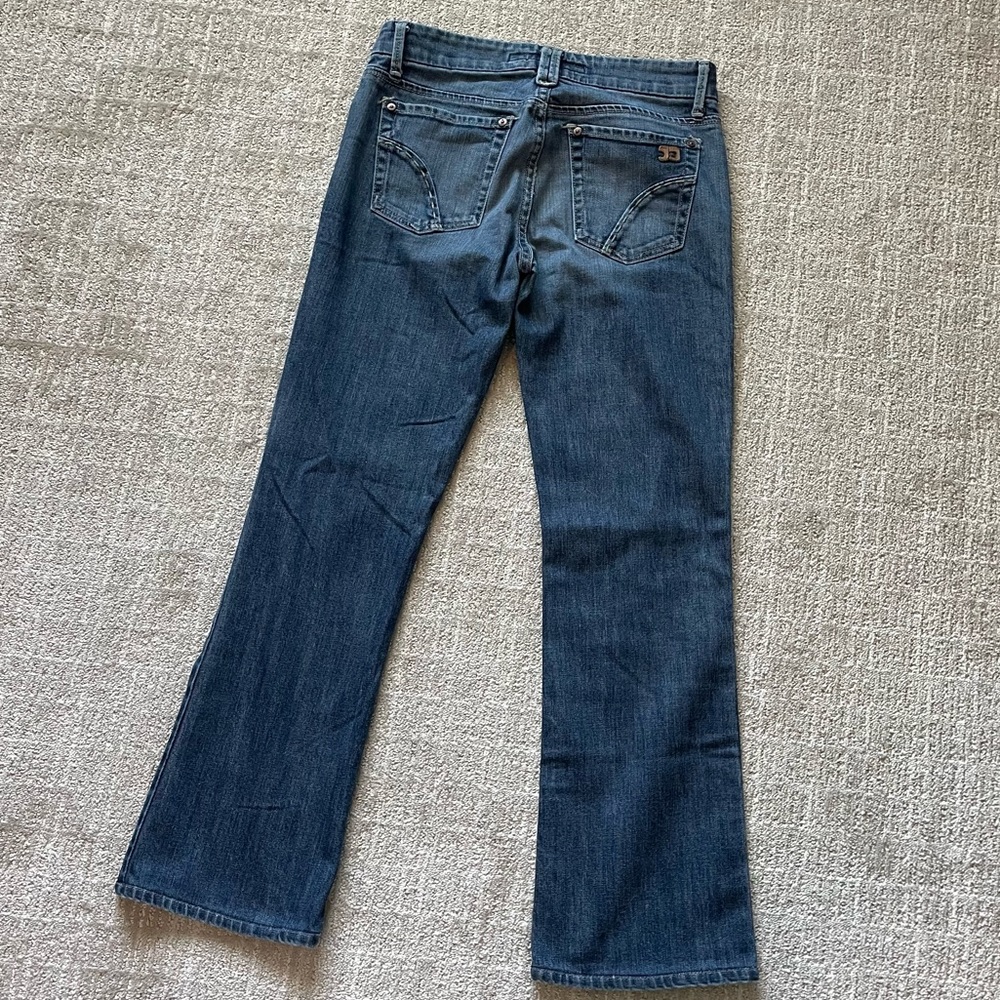 Joe’s Jeans, Bootcut, Stretch, Casual, Faded Wash, Pocket Design, USA made, 27